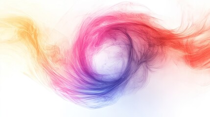 Poster - Dynamic color swirl abstract art digital creation vibrant visuals light background creative concept
