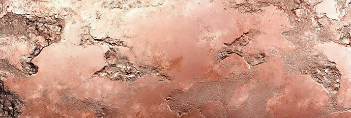 Poster - Unique rose gold wall texture featuring scratches and a grunge surface
