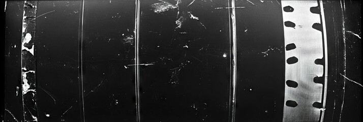Poster - Texture of scanned film displaying scratches and uneven grain characteristics