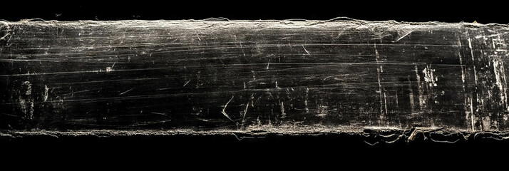 Poster - Texture of scanned film highlighting scratches and uneven grain on a black background