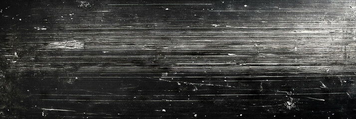 Poster - Subtle grain and fine scratches on scanned film texture against dark background