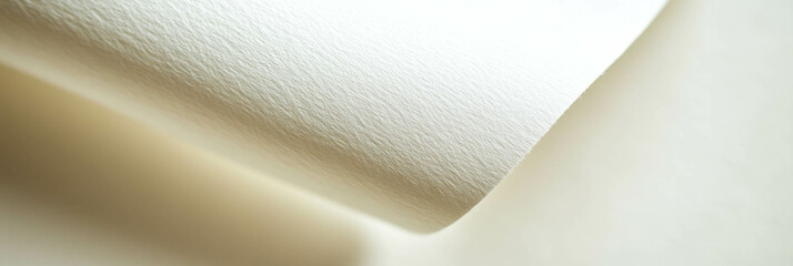 Poster - Smooth off-white paper with a subtle sheen and fiber texture in soft lighting conditions