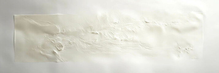 Poster - Smooth white calligraphy paper with subtle sheen and soft highlights in even lighting