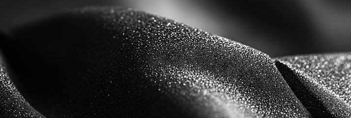 Poster - Textured surfaces combine spandex nylon, polished chrome, and coarse sandpaper in striking contrast