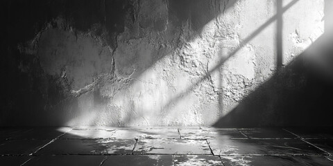 Poster - Tarnished silver wall texture with rough grunge and stained surface
