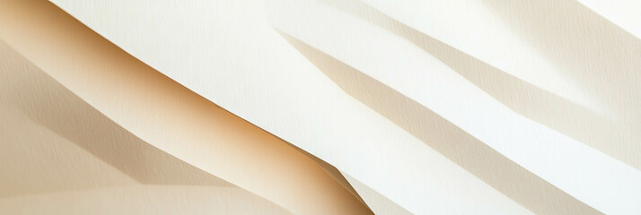 Poster - Subtle texture of thin cream paper with fine diagonal lines and soft light