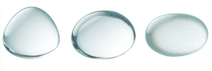 Poster - Watery clear gel revealing exquisite transparency and stillness on a smooth surface