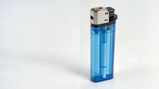 blue cigarette lighter