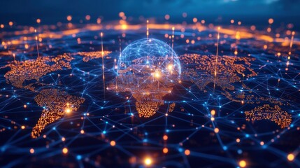 Poster - Global Network Connectivity: A Visualization of the interconnected world