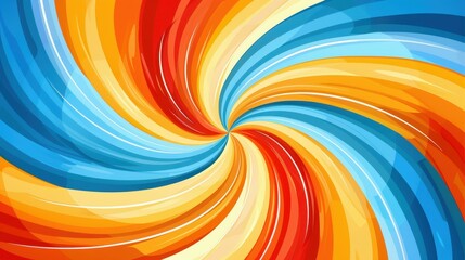 Poster - Explore a vibrant swirl of colors in this abstract background, blending segments that create a lively visual experience.