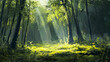 © scrdy - Sunlight Forest, Green Nature Landscape Art