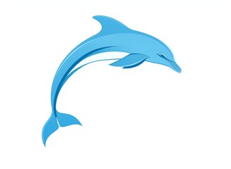 Wall Mural - an image of a dolphin jumping out of the water, there is a dolphin that is jumping out of the water