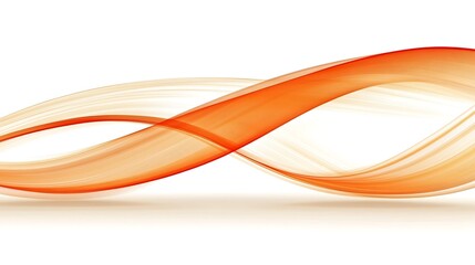 Poster - Abstract Orange Wave Design: A Dynamic and Elegant Swirl of Color