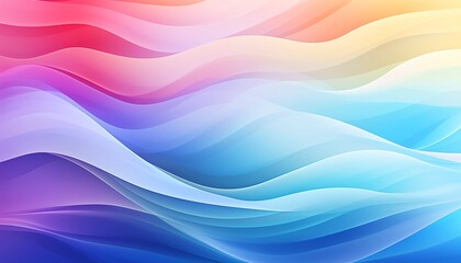 Wall Mural - abstract background with waves pink blue yellow purple