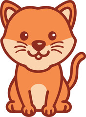 Sticker - Forest animal bobcat icon