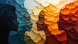 © Almahyra - Diverse women, profile, colorful abstract, unity, background, art, therapy, mental health