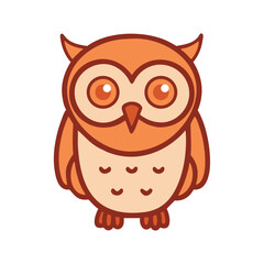 Sticker - Forest animal owl icon