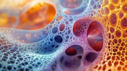 Poster - Close up of colorful abstract background with swirls and patterns in vibrant colors