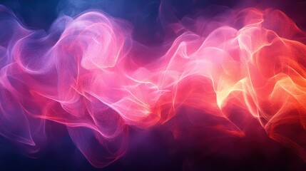 Poster - Abstract smoke background with colorful light trails creating a dynamic visual effect