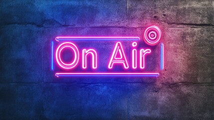 Poster - A realistic vector neon sign of the 