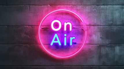 Poster - A realistic vector neon sign of the 