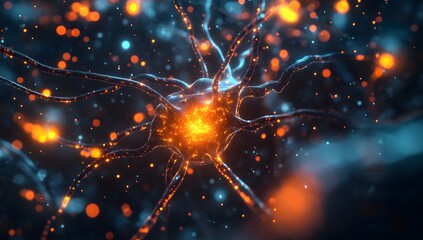 Poster - Neuron Synapse Transmission in Brain