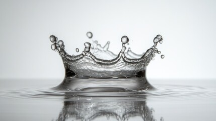 Aufkleber - Water splash creating ripples in serene environment