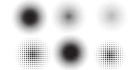 halftone gradient. dotted gradient, smooth dots spraying and halftones dot background seamless horiz