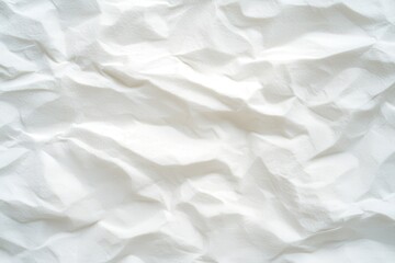 Canvas Print - Crumpled White Paper Texture Background for Creative Design Projects