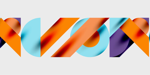Aufkleber - Vibrant abstract background circles with smooth gradients, creating a dynamic and modern design. Ideal for creative, tech, or contemporary-themed projects