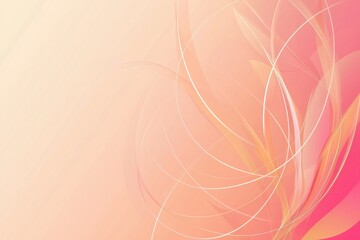 Wall Mural - abstract floral design with delicate lines and soft colors
