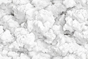 Poster - White Fluffy Cloud Texture for Background and Design Use