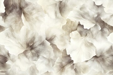 Wall Mural - soft textured white leaves creating an elegant natural background