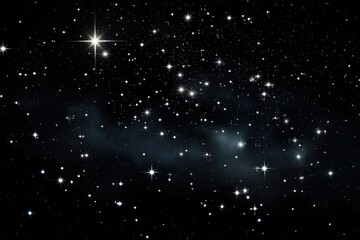 Wall Mural - starry night sky illustration