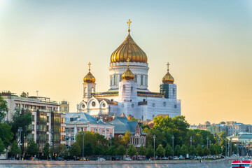 Wall Mural - Cathedral of Christ the Saviour in Moscow, Russia