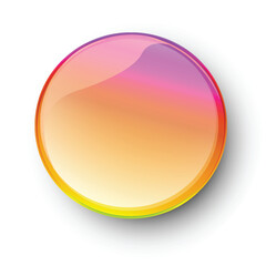 Wall Mural - Colorful Gradient Glass Button Design