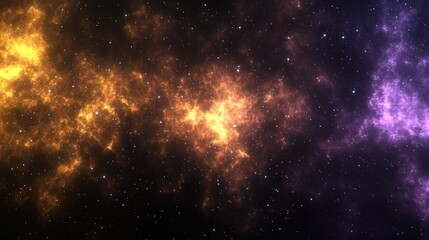 Wall Mural - Cosmic Nebula, glowing gases, space background, digital art, website header