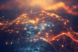 © rizkan - Abstract digital landscape with glowing connections and nodes, evoking a sense of technology and innovation