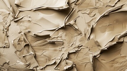 Poster - Abstract textured surface resembling layered paint in neutral tones, ideal for backgrounds and artistic projects