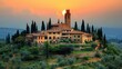 © GILANG A FEBRIYANTO - Tuscan Sunset: A Picturesque Italian Villa at Golden Hour
