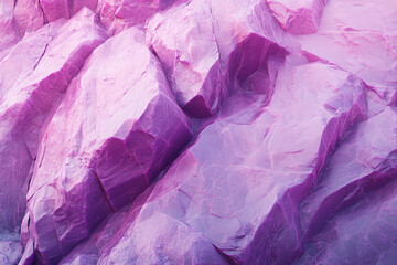 Poster -  rock with a purple hue. The rock is purple in color and has a rough texture. It is a natural formation and it is a part of a larger rock formation. The image has a calming and serene mood