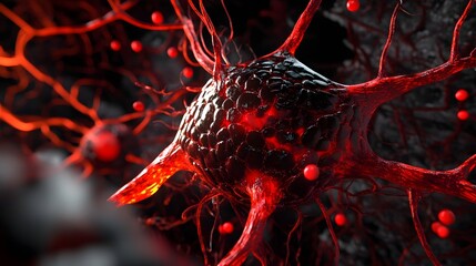 Poster - Intricate Cellular Structures and Biotechnology Concepts An Representation of the Complexity and Innovation in the Field of Medicine and Life Sciences