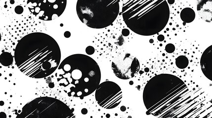 Aufkleber - Mesmerizing abstract black and white geometric pattern backdrop with dynamic shapes contrasting textures and a captivating visually striking design  This contemporary