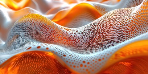 Aufkleber - An abstract image presenting 3D textures, employing dynamic forms and intricate patterns to create a visually engaging design that highlights the depth and complexity of