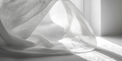 Leinwandbilder - An abstract visual showcases fabric textures that emphasize the interplay of light and shadow on various surfaces, crafting a nuanced and elegant background.