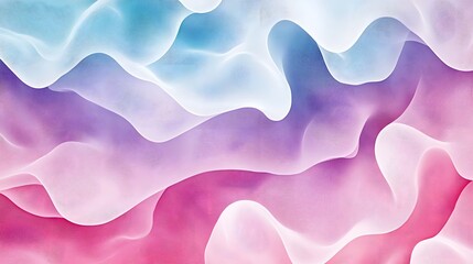 Poster - Mesmerizing Fluid Gradient Waves   Vibrant Pastel Digital Art Background with Captivating Organic Motion and Dynamic Swirling Textures