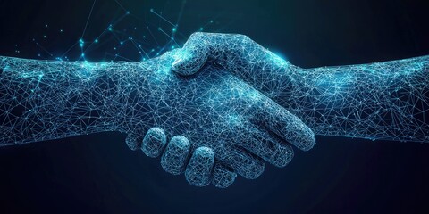 Fototapete - Corporate team advances digital transformation by integrating AI and IoT solutions into business processes.