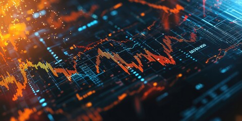 Poster - Financial presentation on risk analysis with detailed data and colorful charts, in an informative and engaging layout.