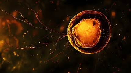 Aufkleber - Mesmerizing orb of ethereal energy pulsing with cosmic vibrancy a captivating digital depicting a surreal futuristic sphere of light and power  This hypnotic