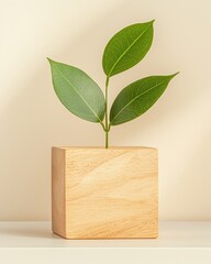 Poster - Minimalist plant display home interior modern environment close-up nature aesthetics